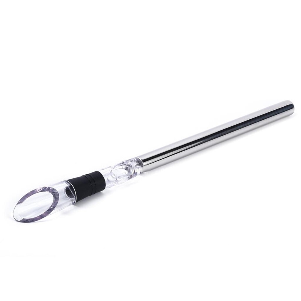 Refroidisseur à vin en acier inoxydable | Avec verseur à vin, bâton de glace, refroidissement des boissons, bâton de glace glacé, outil de Bar: Default Title