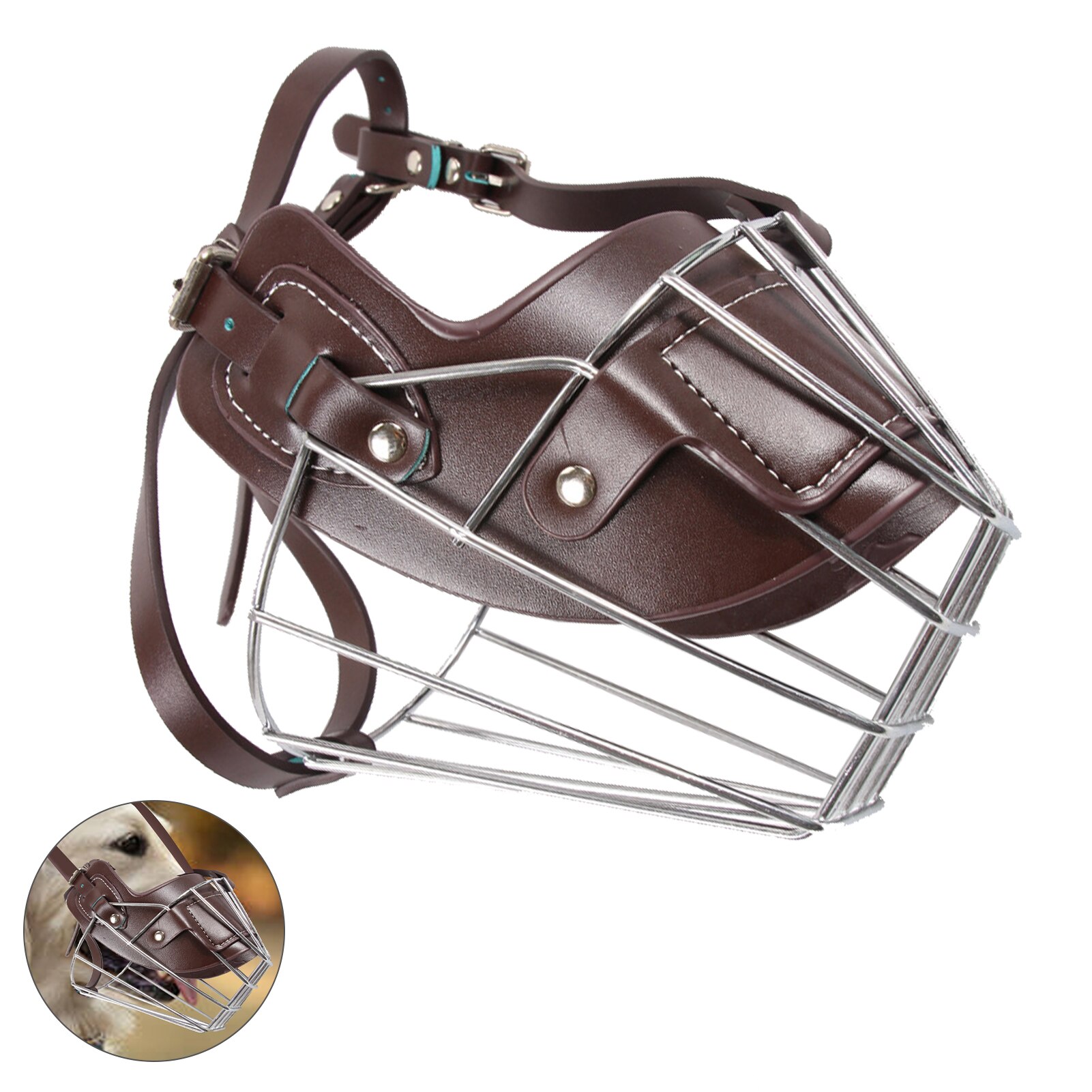 Dog Muzzle Dog Mouth Guard Muzzle Guard for Dogs Prevent Biting Barking: B / L