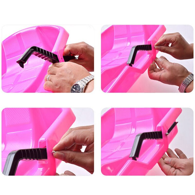 1PC Durable 65x40cm Snow Sled Heavy Duty Sledge Winter Toy Flyer Sleigh Great