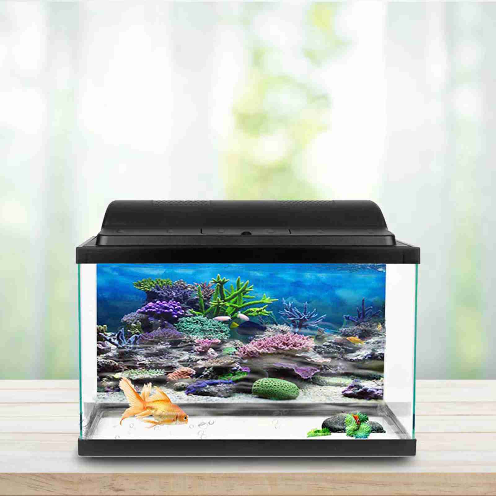 3d Aquarium Landschap Poster Regenwoud Behang Aquarium Achtergrond Decoratie Pvc Zelfklevende Achtergrond Hd Sticker