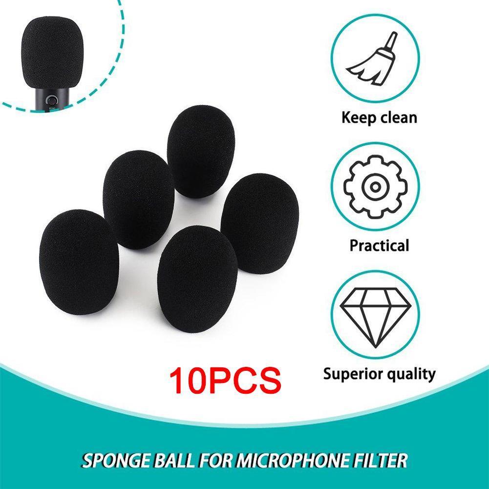 10Pcs Microfoon Spons Deksel Anti-Wind Winddicht Portable Outdoor Microfoon Cover C8K9