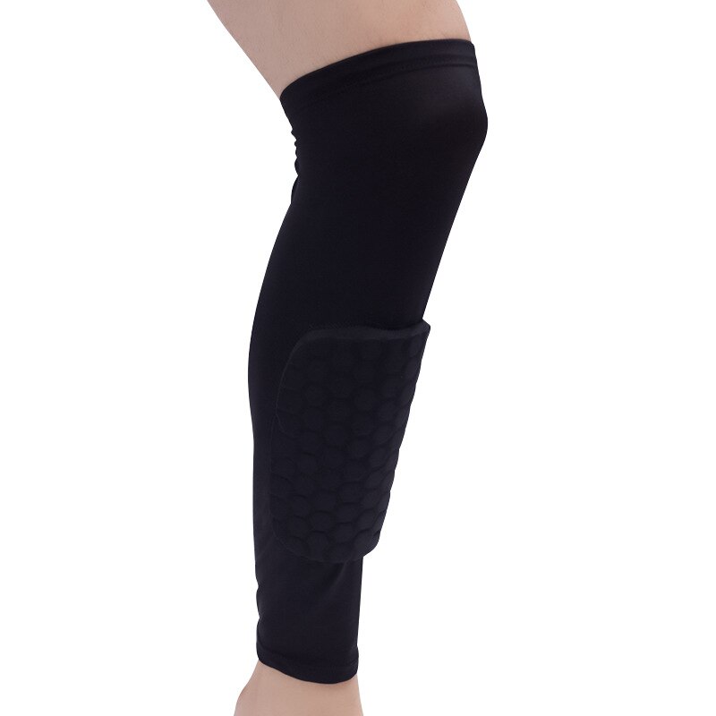 Calentadores deportivos para baloncesto, fútbol, voleibol, Protector de pierna, equipo de protección deportiva, elásticos para correr, color blanco y negro