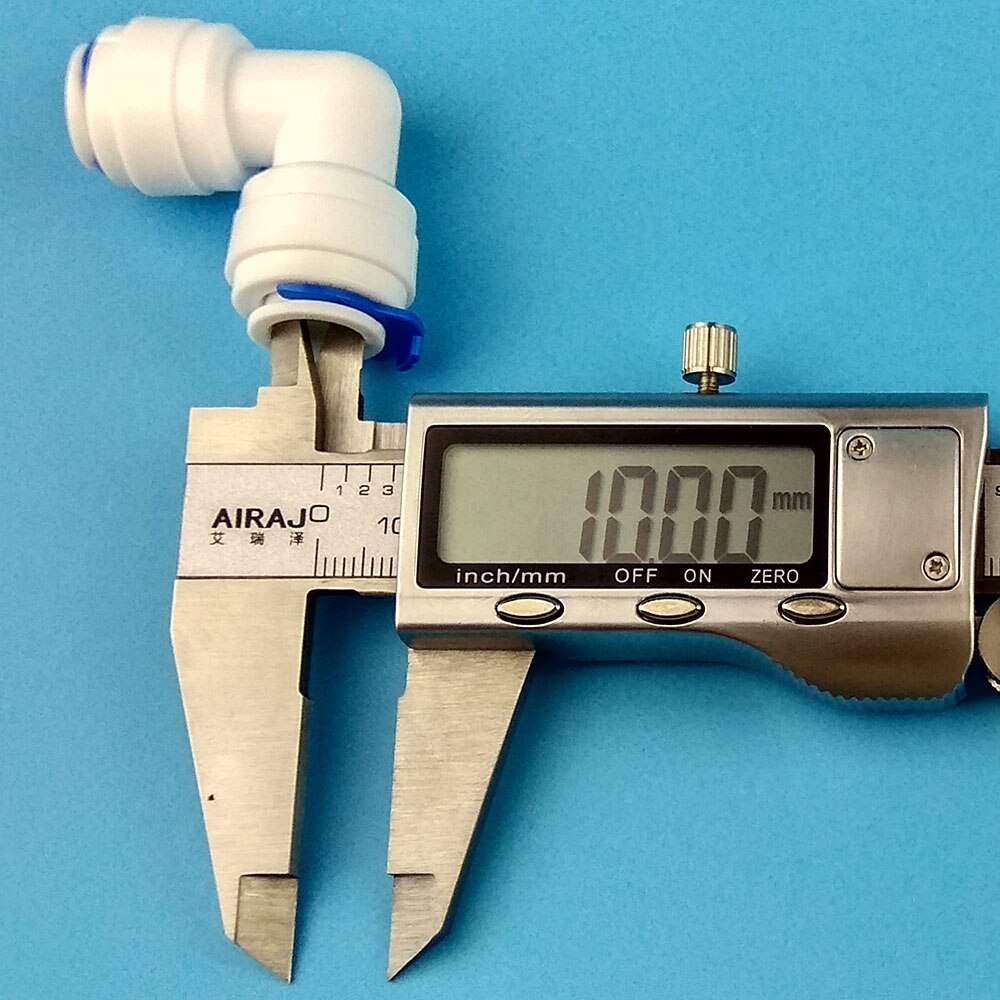 3/8 " albuekobling 3/8 " od slange hurtigkobling l-type hurtigkoblinger plastskjøter albueforbindelseskobling
