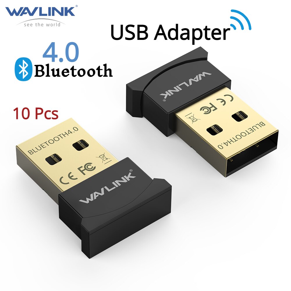 10 stks/set Mini Draadloze USB Bluetooth 4.0 CSR4.0 Adapter Dongle Nano Wavlink Portable voor PC Laptop Tablet Win 10 XP vista 7 8