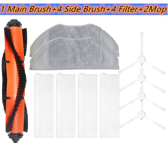 Rouleau principal Brosse latérale Filtre à air Hepa Serpillière de rechange pour Xiaomi Mi Robot Aspirateur G1 Smart Household Cleanner: Set 2