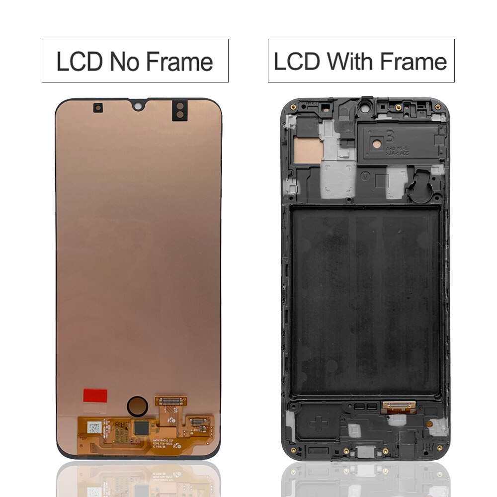 SUPER AMOLED For Samsung GALAXY A30 LCD Display Touch Screen With Frame Digitizer Assembly Original A305/DS A305FN A305G LCD