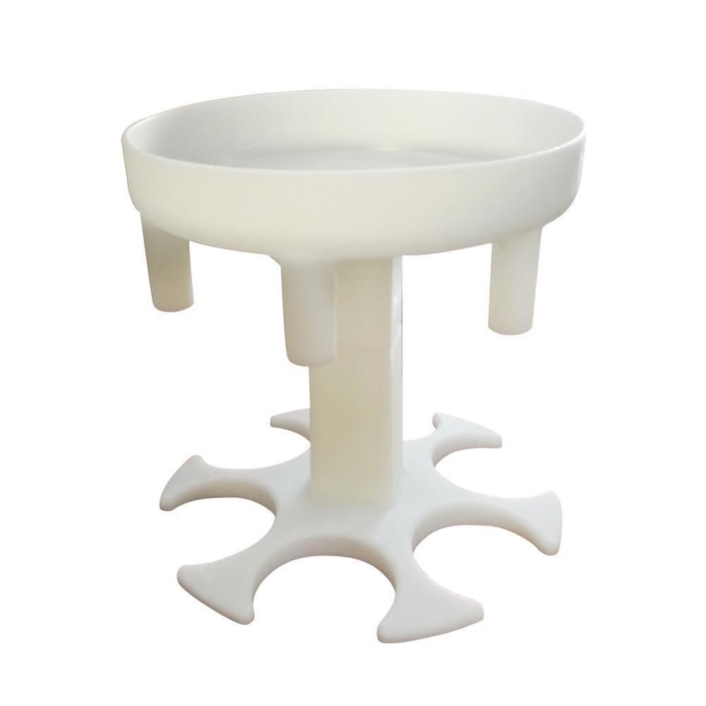 6 Shot Glass Dispenser Holder Wine Whisky Beer Dispenser Rack Bar Accessories Caddy Liquor Dispenser Party Games Drinking Tools: White