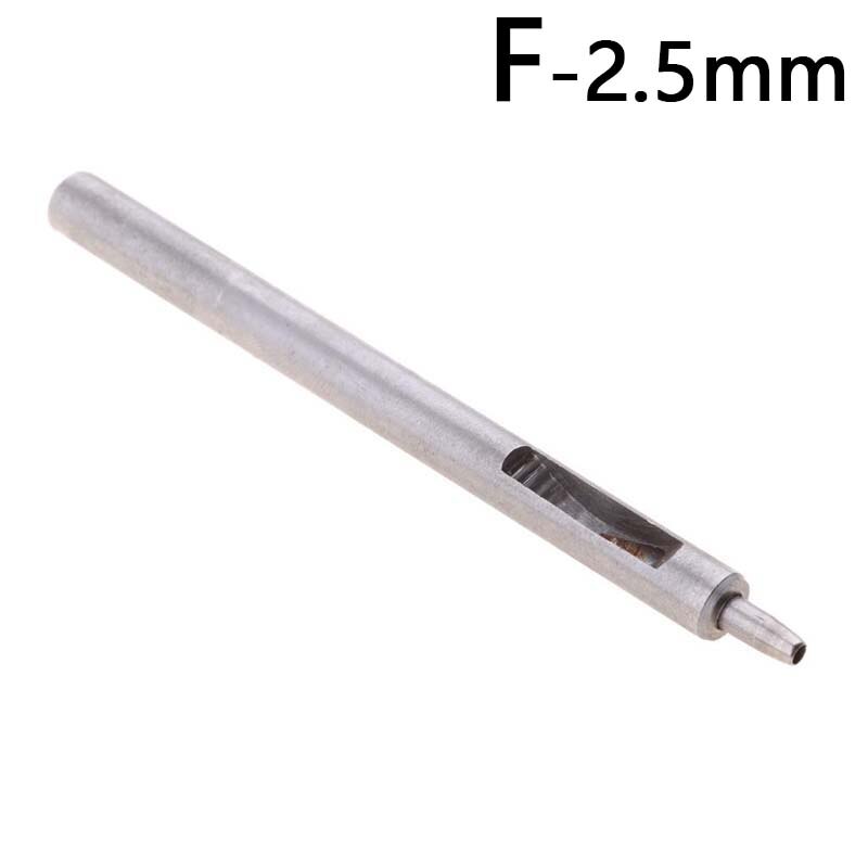 1PC Round Hollow Punch Leather Craft Punch Tool Hollow Hole Punch Cutter Tool for Watch Bands Belts Canvas Paper 0.5-5.5mm: F
