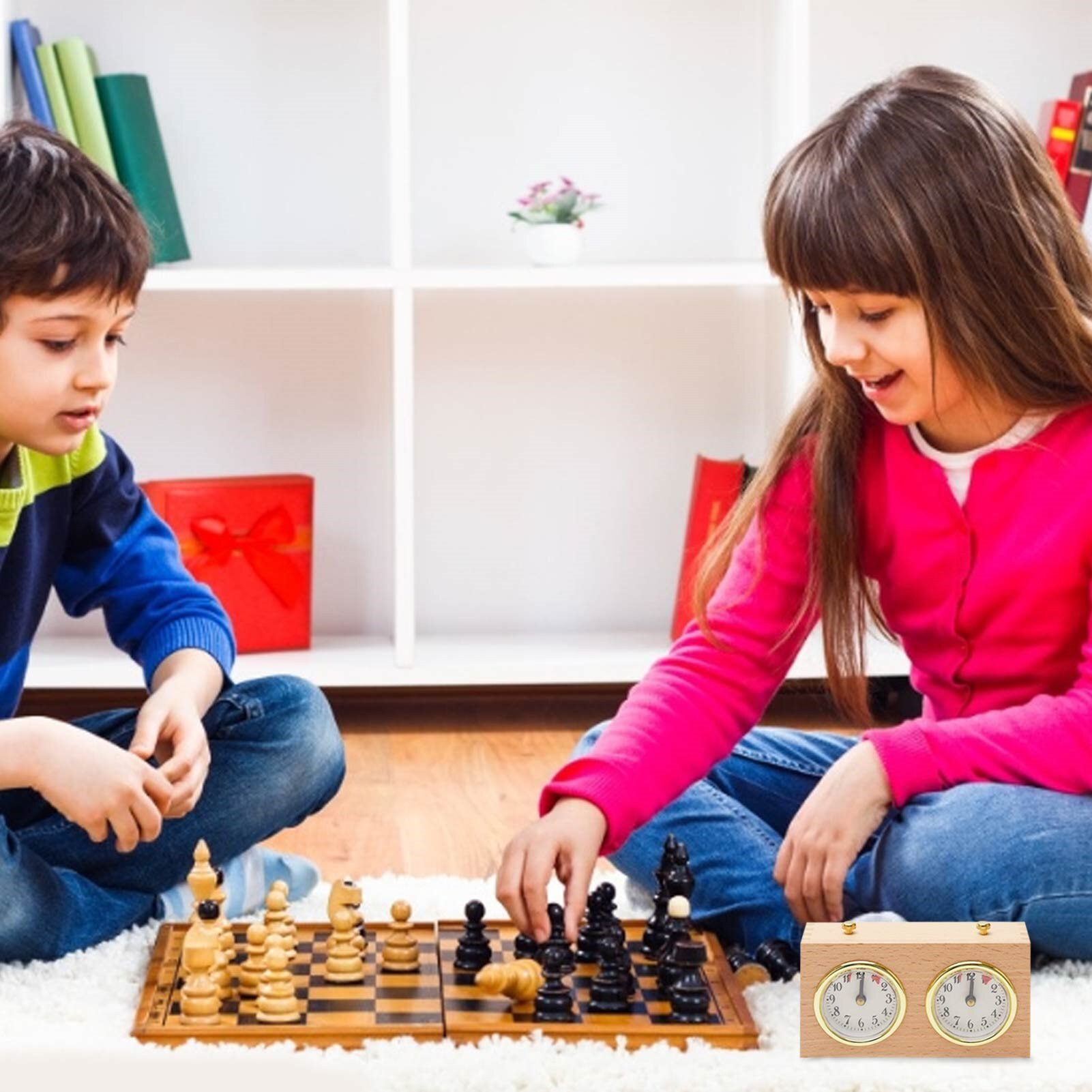 Wooden Chess Clocks Portable Digital Chess Board Competition Count Up Down Chess Games Electronic Alarm Stop Timer