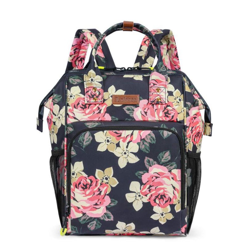 Hohe kapazität kühltasche blumen Rucksack bolsa termica nevera Hafen til wein neveras portatiles para alimentos Camping eis taschen