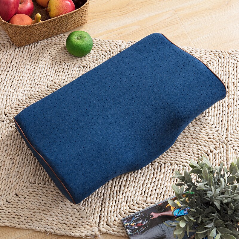 Ortopedyczna poduszka odkształcająca się na ból szyi i ochrona szyi poduszka zapamiętująca z pianki wolno odkształcająca się opieka zdrowotna poduszka strąk kark szyjny