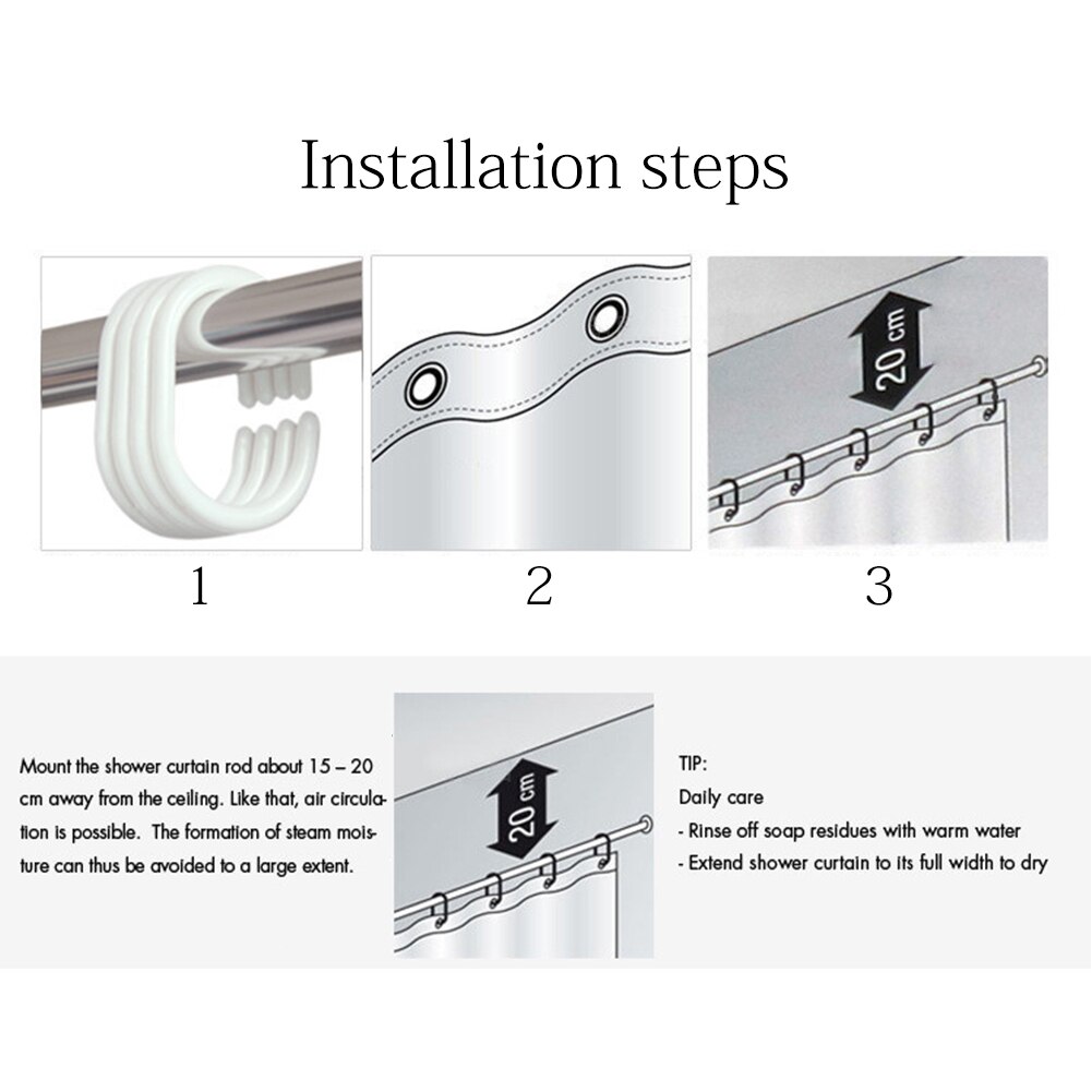 Bad Decor Transparante Waterdichte Ocean Sea Fish Douchegordijn Wasbaar Milieuvriendelijke