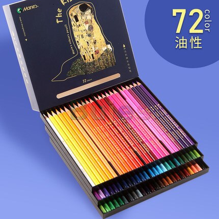 Marie 'S Kleur Potlood Set 48/72/120 Kleuren Water Oplosbare Olie Kleur Lood Voor Beginners Kinderen Art Supplies: 72 color oily