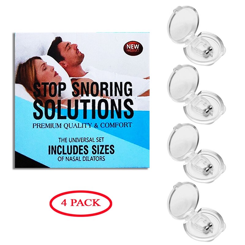 Magnetische Anti Snurken Neus Ademen Snore Stopper Antisnoring Apparaat Silicone Nose Clip Sleep Noise Guard Slapen Aid Apneu: 4B