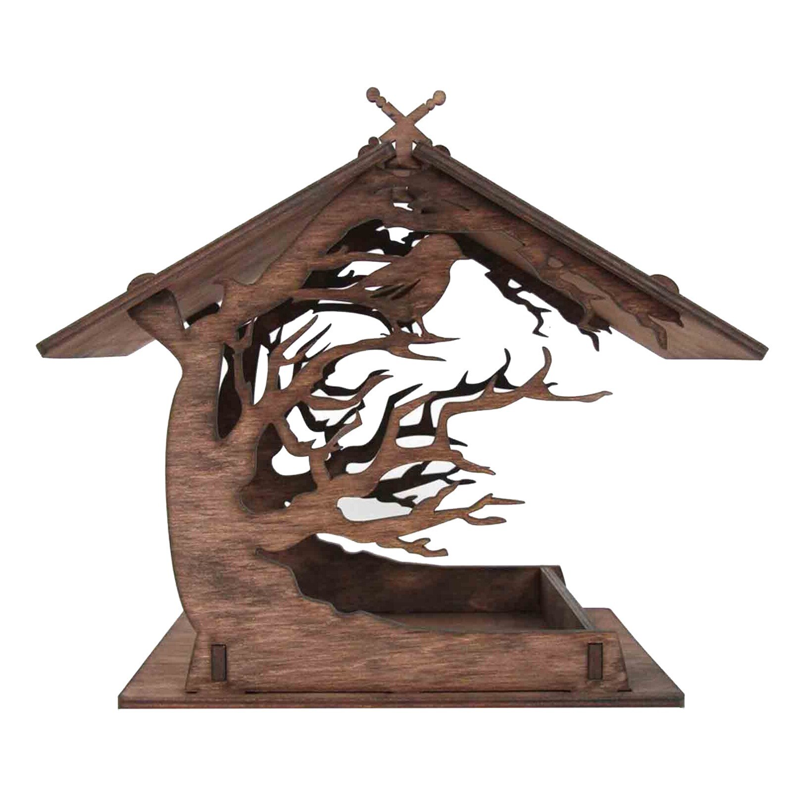 Attractive Wooden Birdhouse Garden Courtyard Villa Balcony Bird Feeder Wooden Outdoor Bird Nest Birdhouse Wooden Box