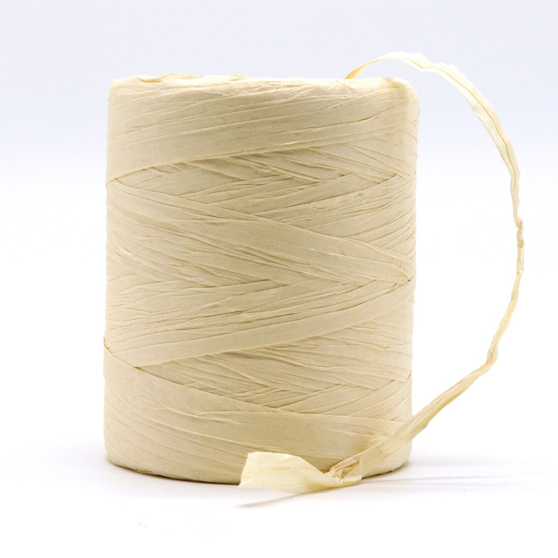 180 M/Roll Raffia Touw Garen Biologische Stro Garen Voor Breien Zomer Hoeden Tassen Geschenkdoos Verpakking Inpakpapier twijn Rope: milk white