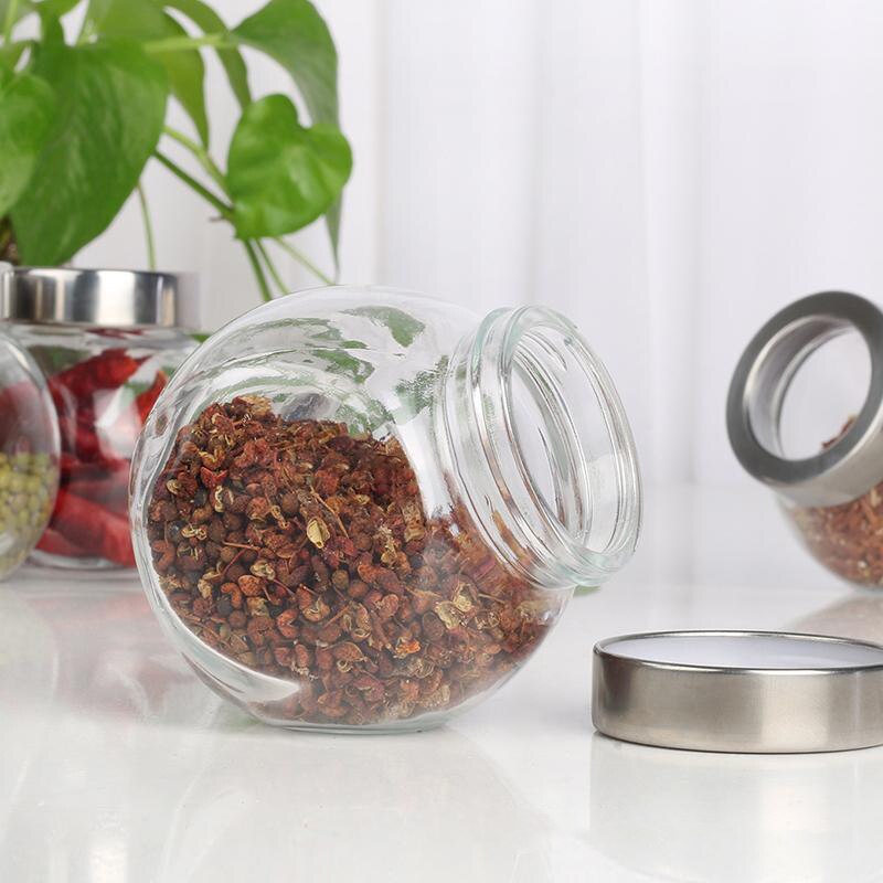 Fournitures de cuisine verre assaisonnement bouteille combinaison ménage scellé boîte d'assaisonnement pot à épices ensemble de stockage