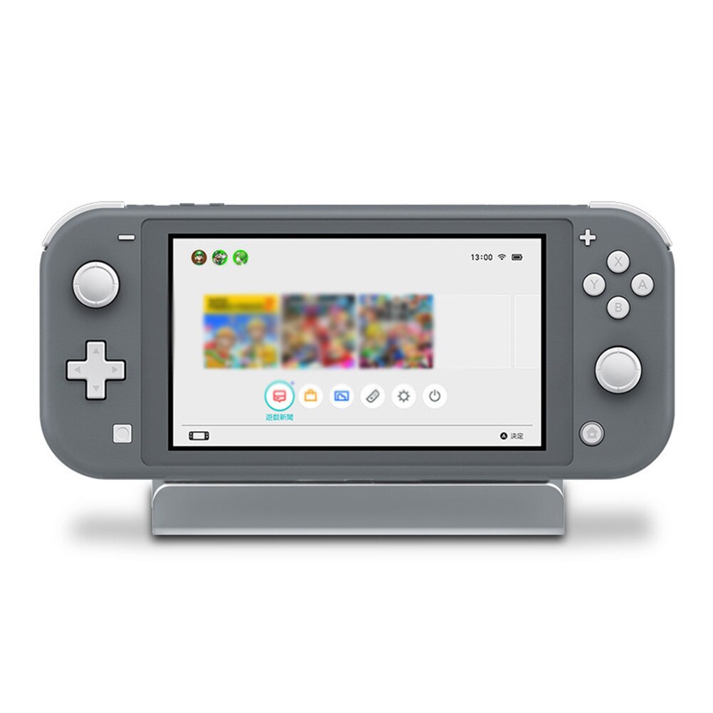 Game Console USB ABS Fast Charger Dock Durable Adjustable Charging Stand DC 5V Accessories Station For Switch Lite: Grey