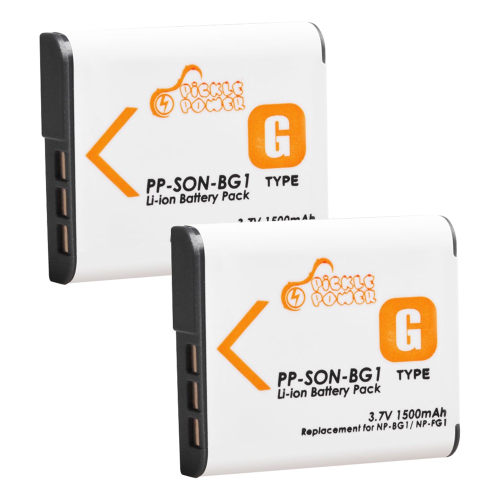 1500mAh NP-BG1 NP BG1 NP-FG1 Battery + LED Charger for Sony Cyber-Shot DSC-H3 DSC-H7 DSC-H9 DSC-H10 DSC-H20 DSC-H50 DSC-H55: 2 battery