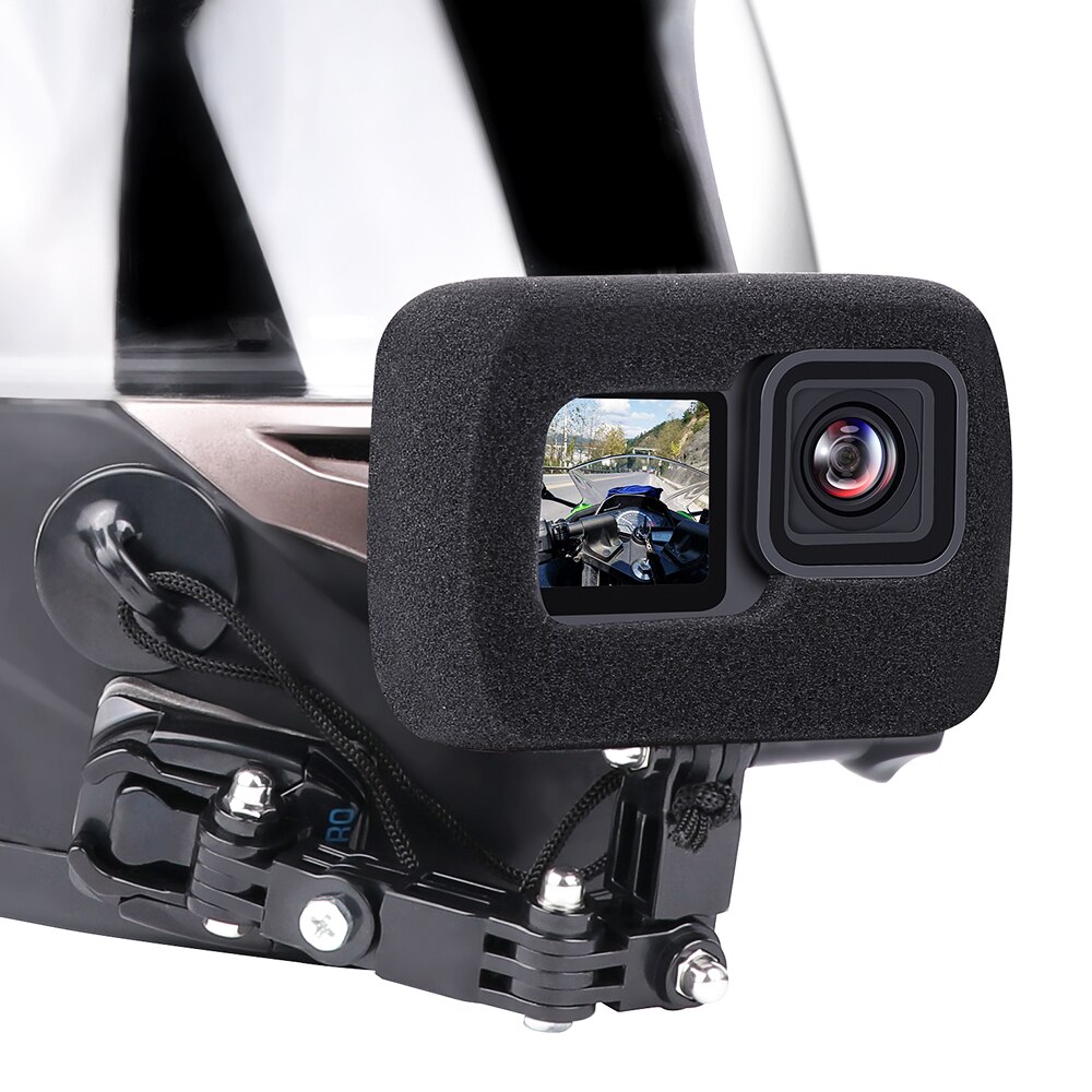 Gopro hero 9 – coque de protection en coton bulle noir, pare-vent, accessoires pour caméra de sport, étui en mousse haute densité