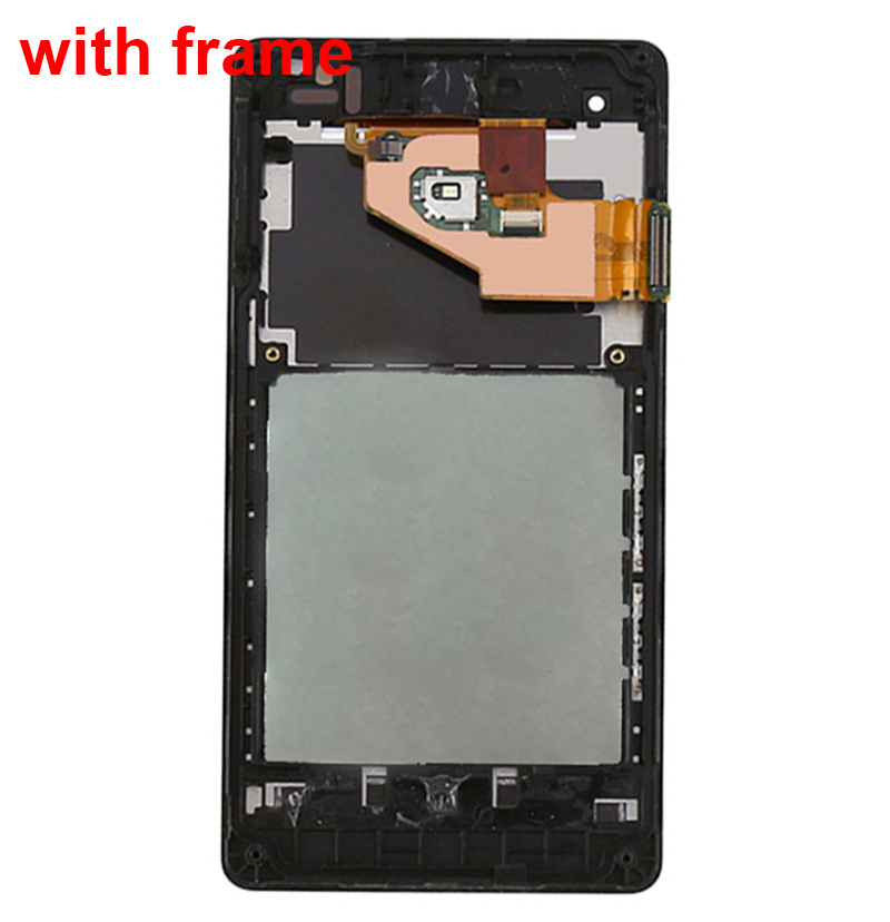 Schwarz Für Sony Xperia V LT25 LT25i LCD Display Screen Panel Modul + Touchscreen Digitizer Sensor Panel Glas Montage rahmen