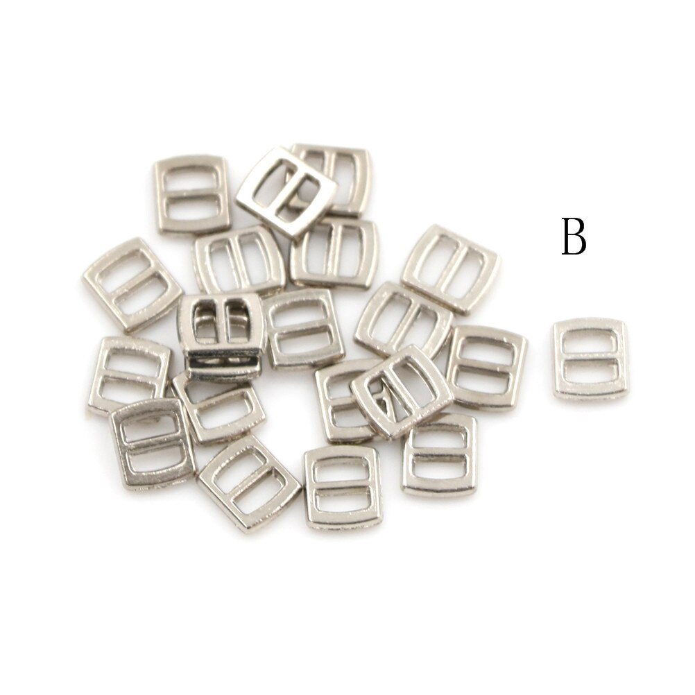 Najnowszy 10 sztuk mini tri-poślizg 3 mm ultra-małe klamry pasa ubranka dla lalki przyciski klamerka robić butów lalki blyth akcesoria robić odzieży: B