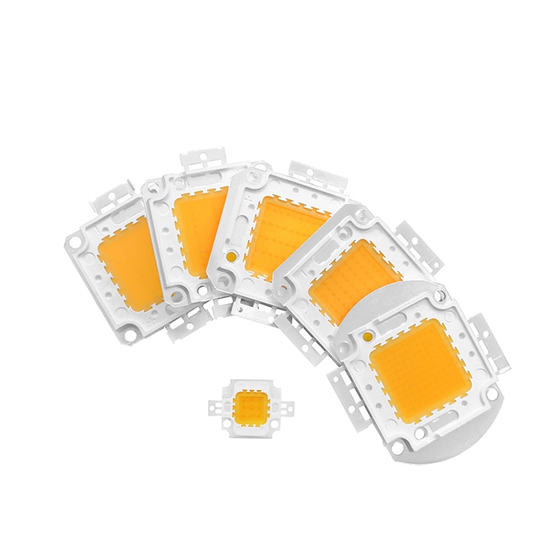 Suuritehoinen integroitu led-siru 10w 20w 30w 50w 70w 100w smd-sirut cob valot led-polttimo valonheittimen kohdevalaisimiin