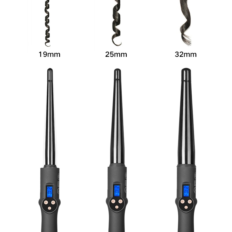 Aofeilei hårverktøy hår krølltang hår waver keramisk hårkrøller krøllstav krøllejern