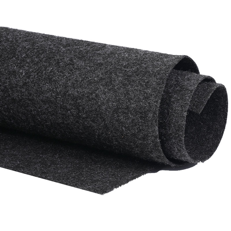 Gray/Black Speaker Cloth Car Subwoofer Box Polyester Fiber Sound-Absorbing Board Clothes Anti-Seismic Blanket Felt: 1x0.5m / Gray