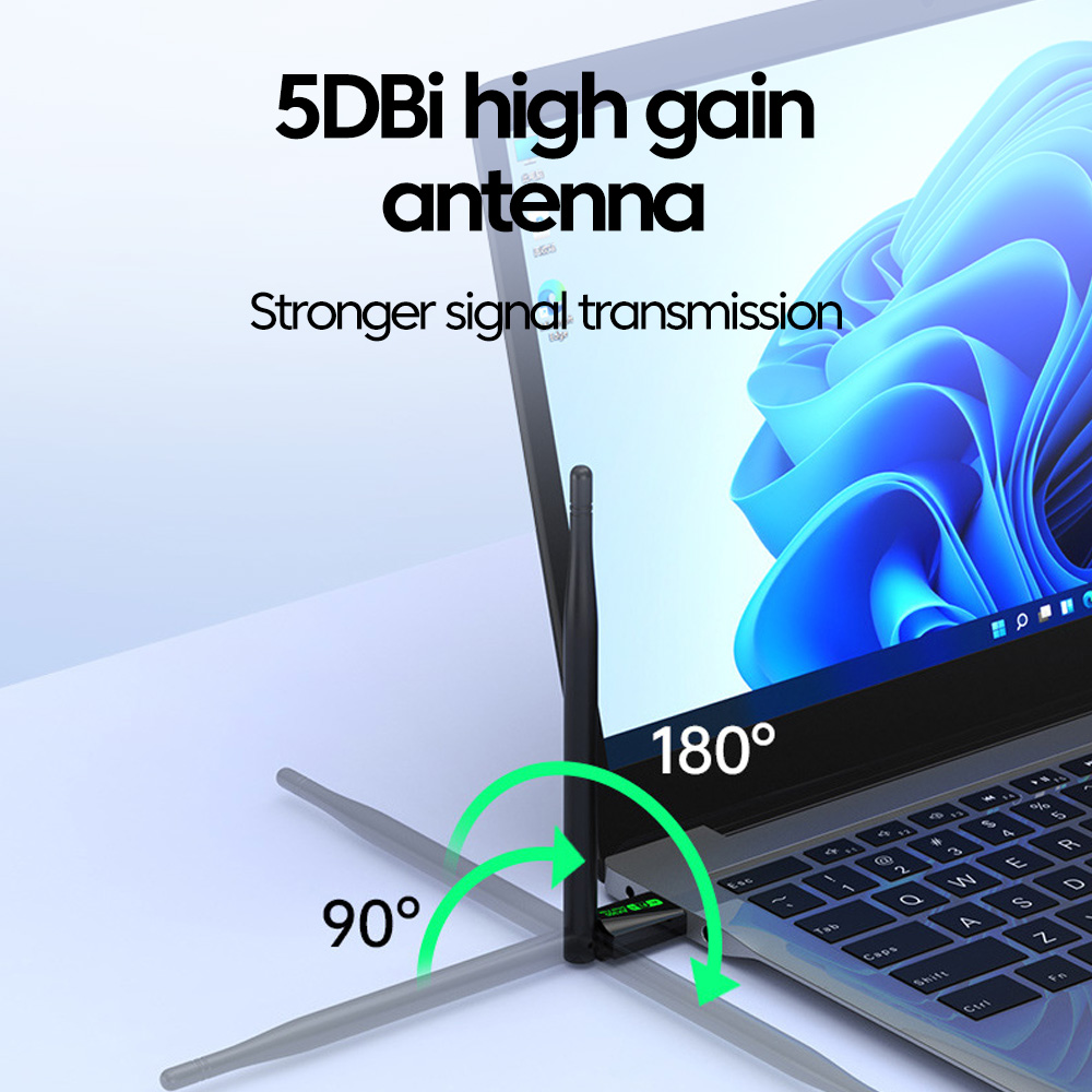 2 in 1 600Mbps Wireless Network Card USB WiFi Bluetooth Adapter 2.4G/5G Antenna Mini Wireless Wifi Receiver Driver Free AX900