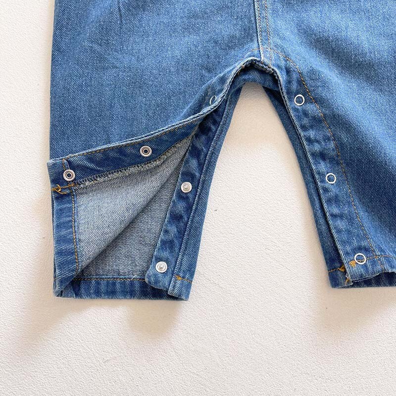 Monos de mezclilla para bebés y niños, monos para bebés y niños, ropa de bebé, pantalones largos Vaqueros