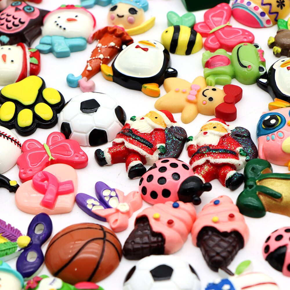 Accesorios David 20 unids/set, accesorios de resina 3D al azar, suministros para manualidades DIY Decoración Juguetes, 1Yc11155