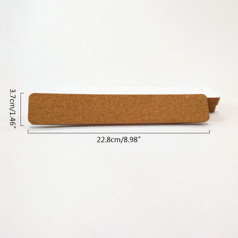 10pcs Frameless Self Adhesive Cork Strips Board for Classroom Office School Home QX2A