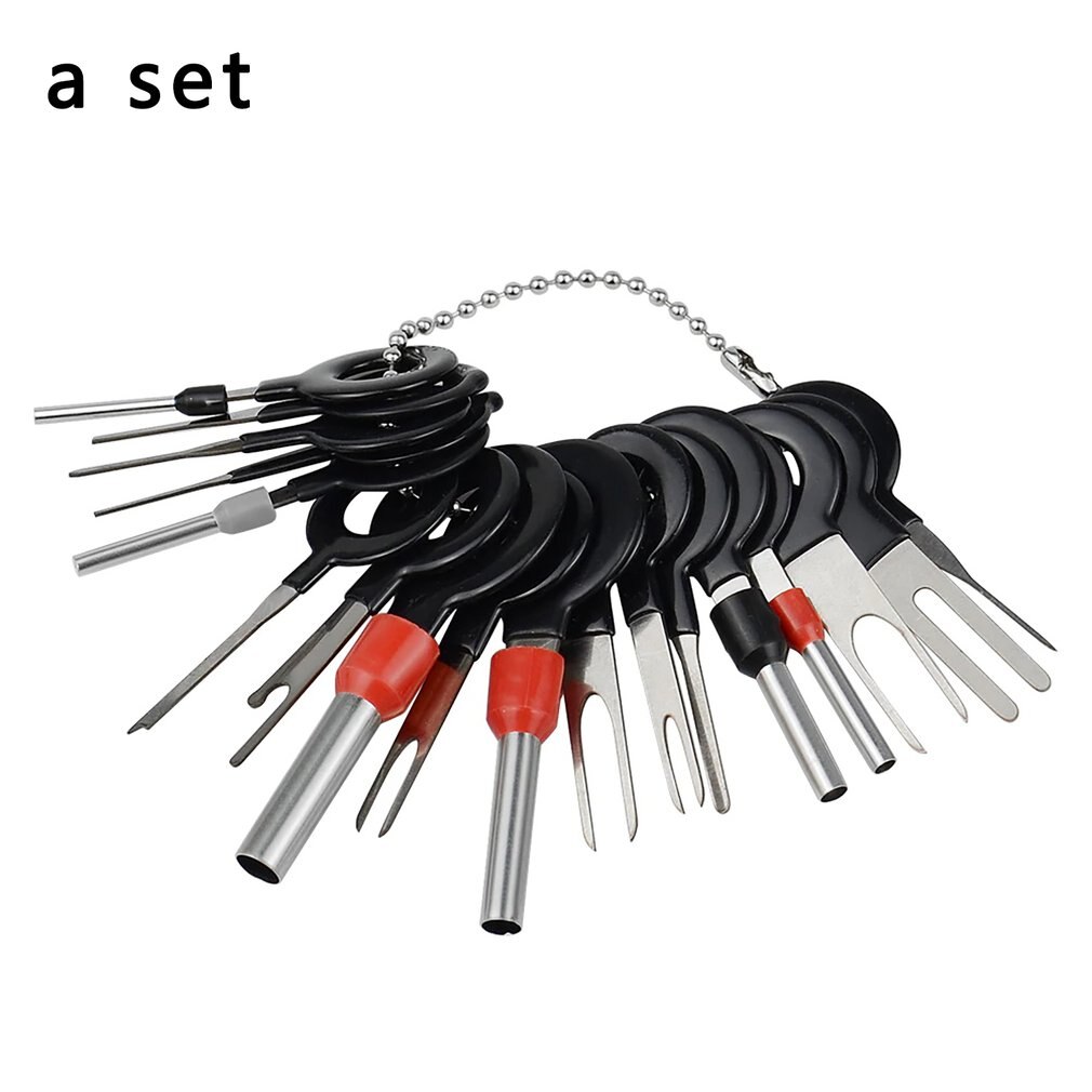 41Pcs Automotive Plug Terminal Remove Tool Set Key Pin Car Electrical Wire Crimp Connector Extractor Kit Accessories