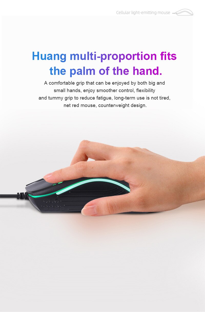 Multicolore Souris De Jeu Filaire Souris Trou Creux Souris Léger Souris Gamer Pour PC Ordinateur Portable Pour Gamer Accessoires