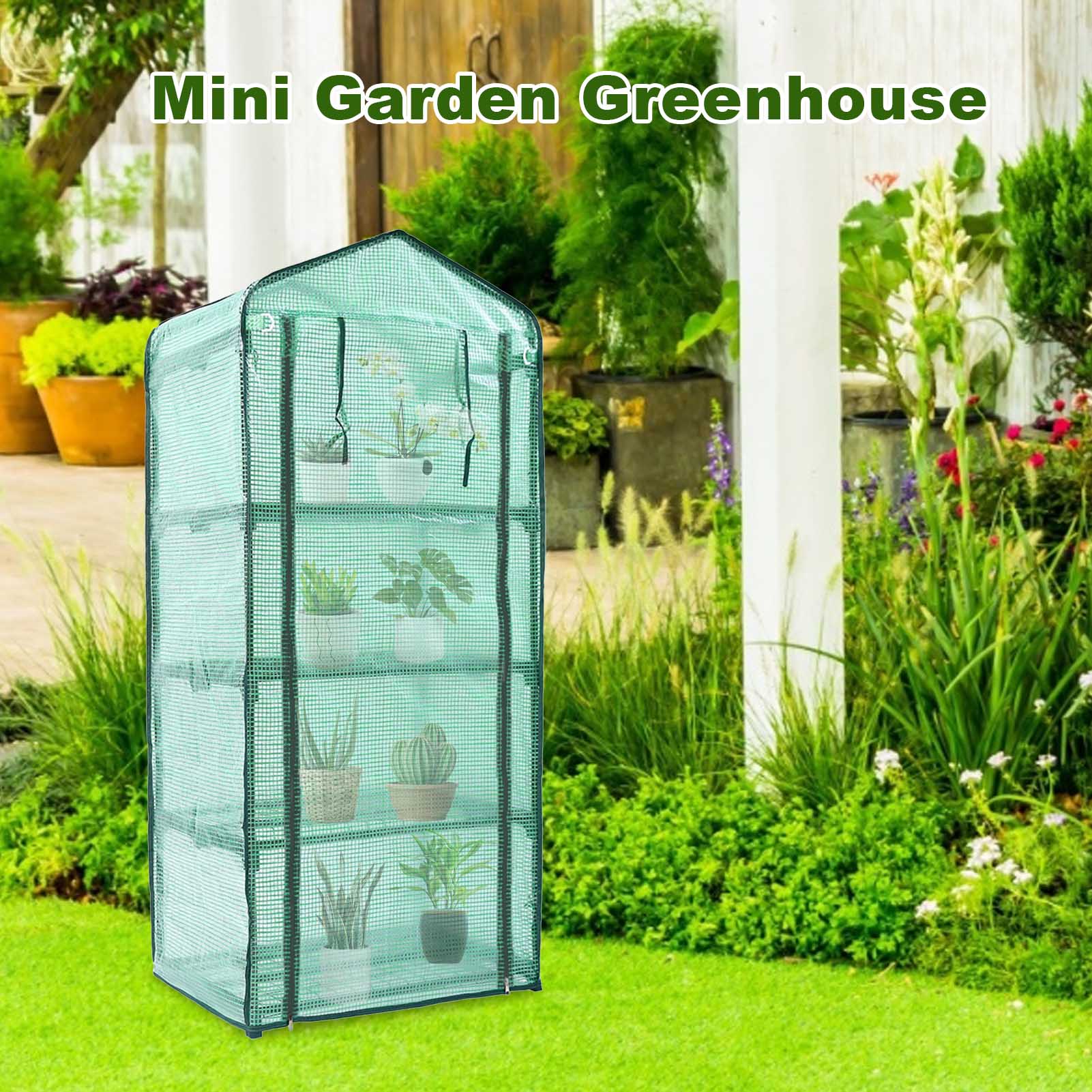 Mini Home Plant Kas Schuur Tuin Serre Outdoor Growbag Growhouse Pvc Cover Plastic Growbag Tuin