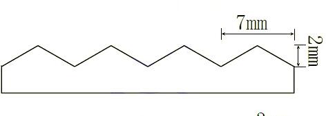 DIY Tailor Scissors Stainless Steel Sewing Dressmaking Pinking Shears Denim Fabric Leather Craft Zig Zag Cutter: 7mm triangle