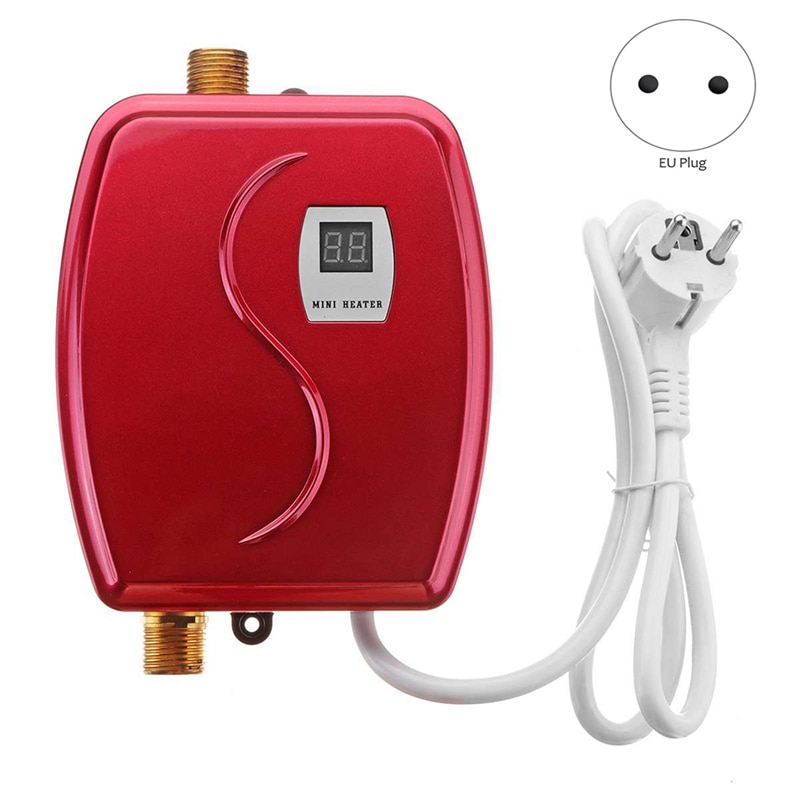 3800w mini elektrische boilers met directe verwarming, led-display, lekkagebeveiliging voor elektrische boilers, keuken, eu-stekker