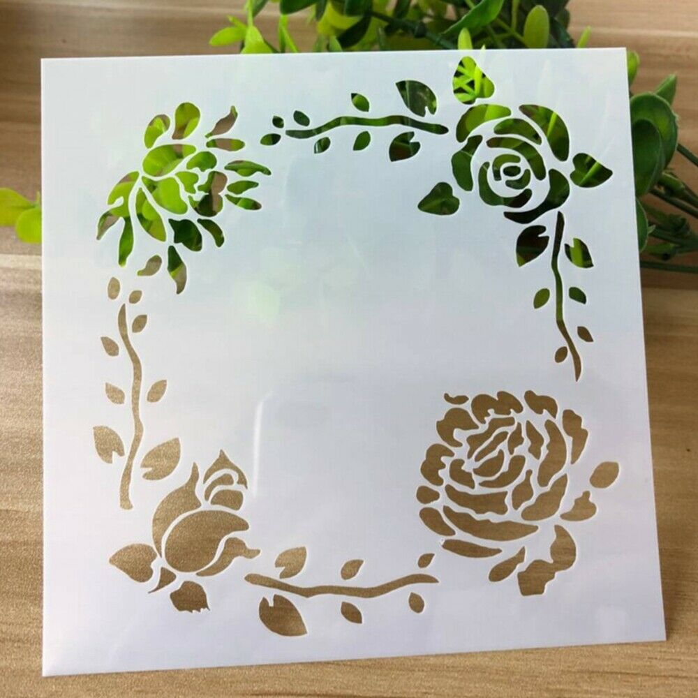 Conjunto de 9 plantillas para álbum de recortes reutilizables, plantillas para álbum de recortes, plantillas en relieve fáciles de operar, duraderas, PM0094