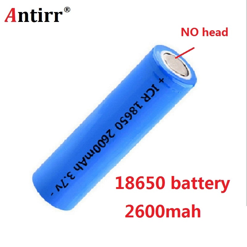 Antirr Original 18650 2600 mAh batterie rechargeable 18650 Li ion 3.7 v ICR batterie Rechargeable pour batterie samsung 18650