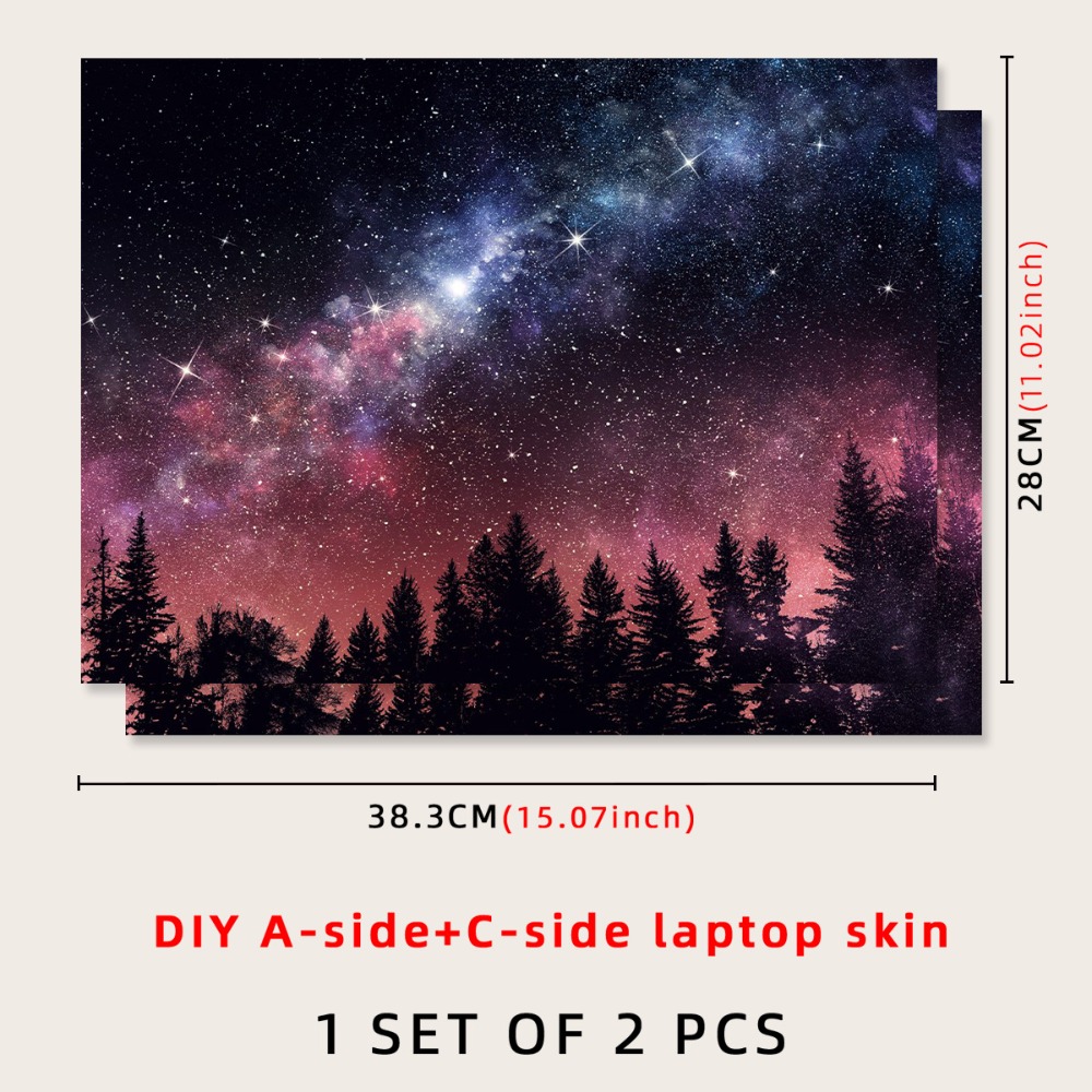 Naklejki DIY na laptopa 15 cali, wodoodporne nakładki na notebooka, strona A+C, skórka na Macbook / HP / Dell / Lenovo / Acer: YELLOW