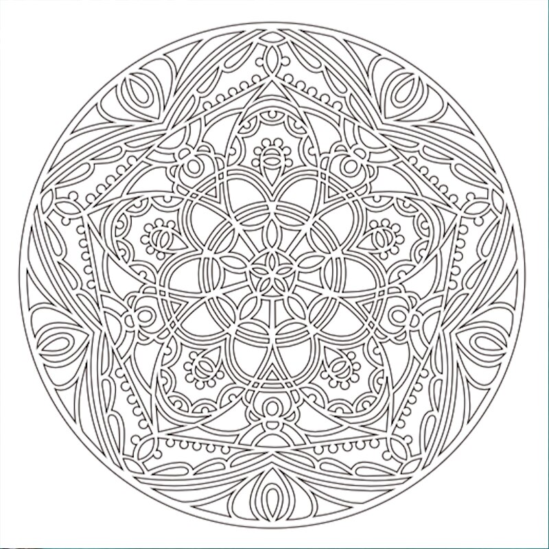 Square Flower Leaves Layered Mix Pattern Background Drawing Sheet DIY Scrapbook Card Album Make Crafts Plastic Stencil 09: 18