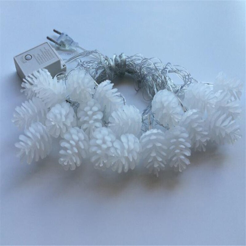 5M 28 LED Pine Cone String Lights Fairy light for Pineapple Christmas Tree pendants Valentine Day wedding party Manual DIY Decor