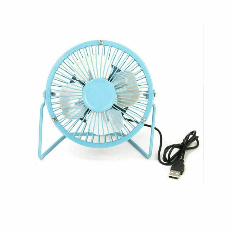 4 inch mini metalen usb-bureauventilator luchtkoeler thuiskantoor tafelkoelventilator
