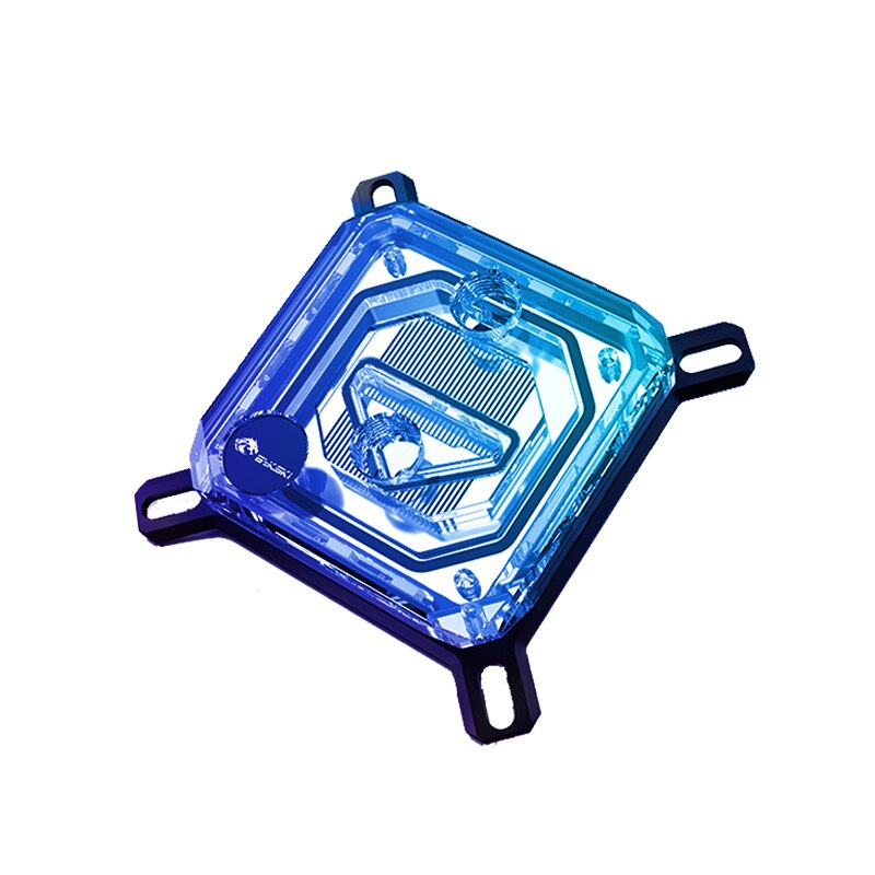 Bykski CPU Water Block For INTEL LGA115X 1200 1700 /AMD Ryzen 3/5/7 X470 X570 Processor Watercooler Radiator RGB AURA SYNC: Intel-5V
