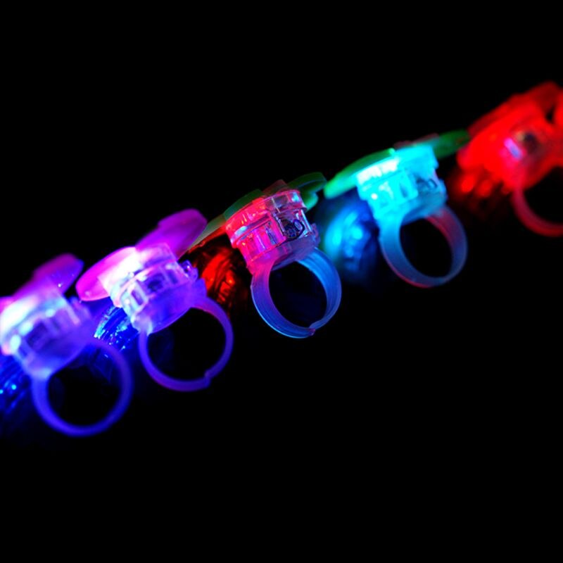 50 Teile/los freundlicher Spielzeug Ringe LED Blinklicht hoch Ebene Blumen Obst Finger Ring freundlicher Jungen Mädchen Weihnachten