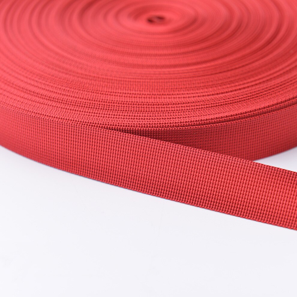5 Meter 25Mm Dikker Polyeste Lint Heuptas Singels Nylon Knapzak Strapping Naaien Tas Riem Accessoires: Red