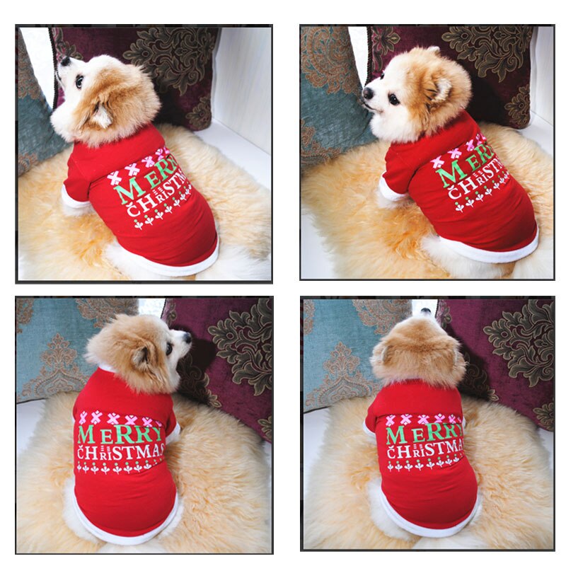 Pet Dog Clothes Year Christmas Day Terry Cotton Sweater