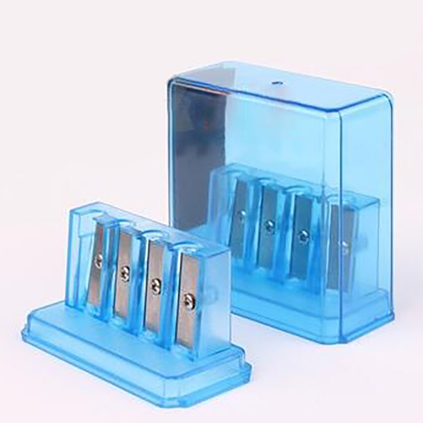 Sacapuntas multifuncional de 4 agujeros para dibujo artístico, sacapuntas Manual con núcleo de plomo largo para dibujo artístico, suministros de dibujo
