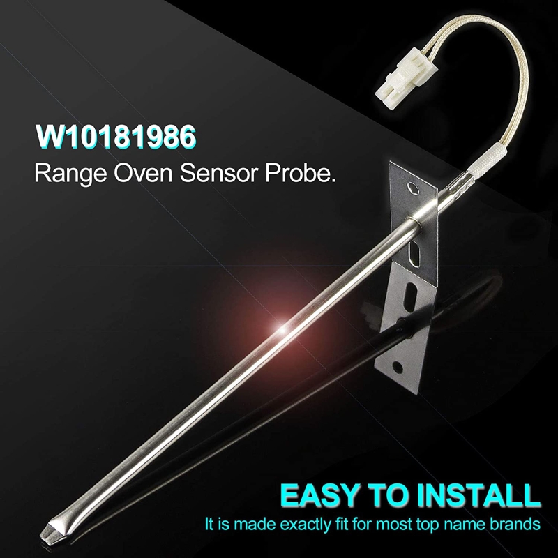 W10181986 Oven Temperature Probe Temperature Controller Sensor Easy to Install for Oven Replacement Accessories